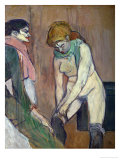 Woman Pulling on Her Stockings  1894