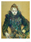 Woman with Black Feather Boa  1892