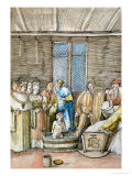 Maximilian's First Bath  from the Historia Federici III Et Maximiliani I
