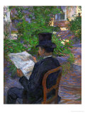 Desire Dihau (Reading a Newspaper in the Garden)  1890