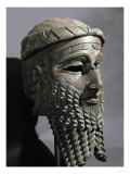 Male Head with Beard (Sargon)  from Niniveh  Bronze or Copper  Akkadian