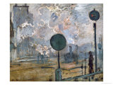Gare St Lazare  the Semaphores  1877