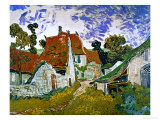 Street in Auvers (Les Toits Rouges)  c1890