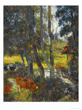 Landscape in Normandy with Pond  1885