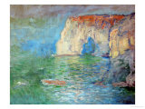Etretat  the Cliff  Reflections on Water; 1885