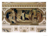 A Greek Travelling Theatre (Il Carro Di Thespis)  Ceiling Fresco  1884-1887