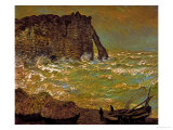 Storm at Etretat  1883