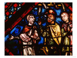 Noah Curses His Son Ham  Stained Glass