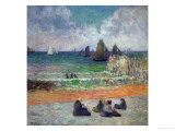 The Beach at Dieppe  or the Bathers  1885
