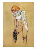 Woman Putting on Her Stockings  1894