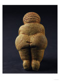 Venus of Willendorf (Back View)  Limestone  Aurignacian (Late Paleolithic)