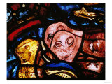 The Elephants Leave Noah's Ark  from the Noah Window  Stained Glass