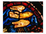 Noah Sends the Dove to See Whether the Waters Recede  from the Noah Window  13th Century