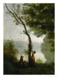 Tree and Woman  Souvenir of Mortefontaine  France