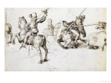 Fencing Book  Original Drawing (Pen and Ink)