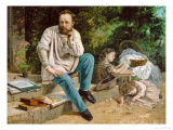 Pierre-Joseph Proudhon and His Children  1863
