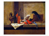 Musical Instruments and a Parrot
