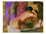 Woman at Her Bath  circa 1895