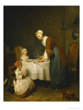 Saying Grace  (La Benedicite)  Salon of 1740
