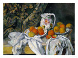 Still Life with Curtain and Flowered Pitcher  1899