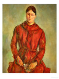 Madame Cezanne in a Red Dress  1888-1890