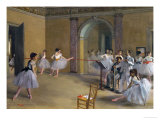 Ballet Studio at the Opera in Rue Le Peletier  1872