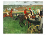 The Race Course: Amateur Jockeys Near a Carriage  1876-1887
