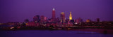 Buildings Lit Up at Night  Cleveland  Ohio  USA