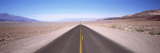 Empty Highway in the Valley  Death Valley  California  USA