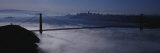 Fog over Golden Gate Bridge  San Francisco  California  USA