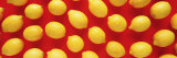 Lemons on a Red Background