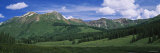 Clouds over a Mountain Range  Mt Bellview  White River National Forest  Colorado  USA