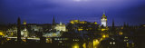 City Lit Up at Night  Edinburgh Castle  Edinburgh  Scotland