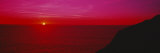 Sunset over the Ocean  California  USA