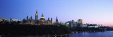 Silhouette of Parliament Building along a Lake  Ottawa  Ontario  Canada