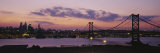 Bridge Across a River  Ben Franklin Bridge  Philadelphia  Pennsylvania  USA