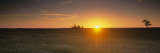 Sunrise over a Grassland  North Dakota  USA