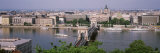 Chain Bridge over Danube River  Budapest  Hungary