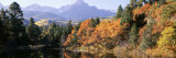 Waterfront and Mountain Range  Uncompahgre National Forest  Colorado  USA