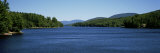 Trees on Both Sides of a Lake  Long Lake  Adirondack State Park  New York State  USA