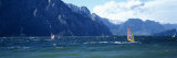 Windsurfing on a Lake  Lake Garda  Italy
