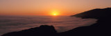 Sunset with Marine Layer  Pacific Ocean  Big Sur  California  USA