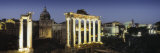 Ruins of an Old Building  Rome  Italy