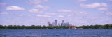 Skyscrapers  Chain of Lakes Park  Minneapolis  Minnesota  USA