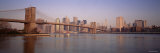 Skyscrapers in a City  Brooklyn Bridge  New York  USA