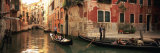 Tourists in a Gondola  Venice  Italy