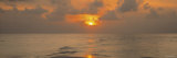Sunset over an Ocean  Indian Ocean  Maldives