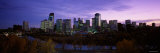 City at Dusk from Crescent Drive  Crescent Drive  Calgary  Alberta  Canada