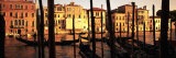 Gondolas in a Canal  Venice  Italy