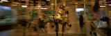 People Enjoying Carousel Ride at a Fair  Congress Park  Saratoga Springs  New York  USA